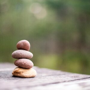 Rock cairn.