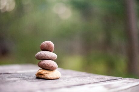Rock cairn.